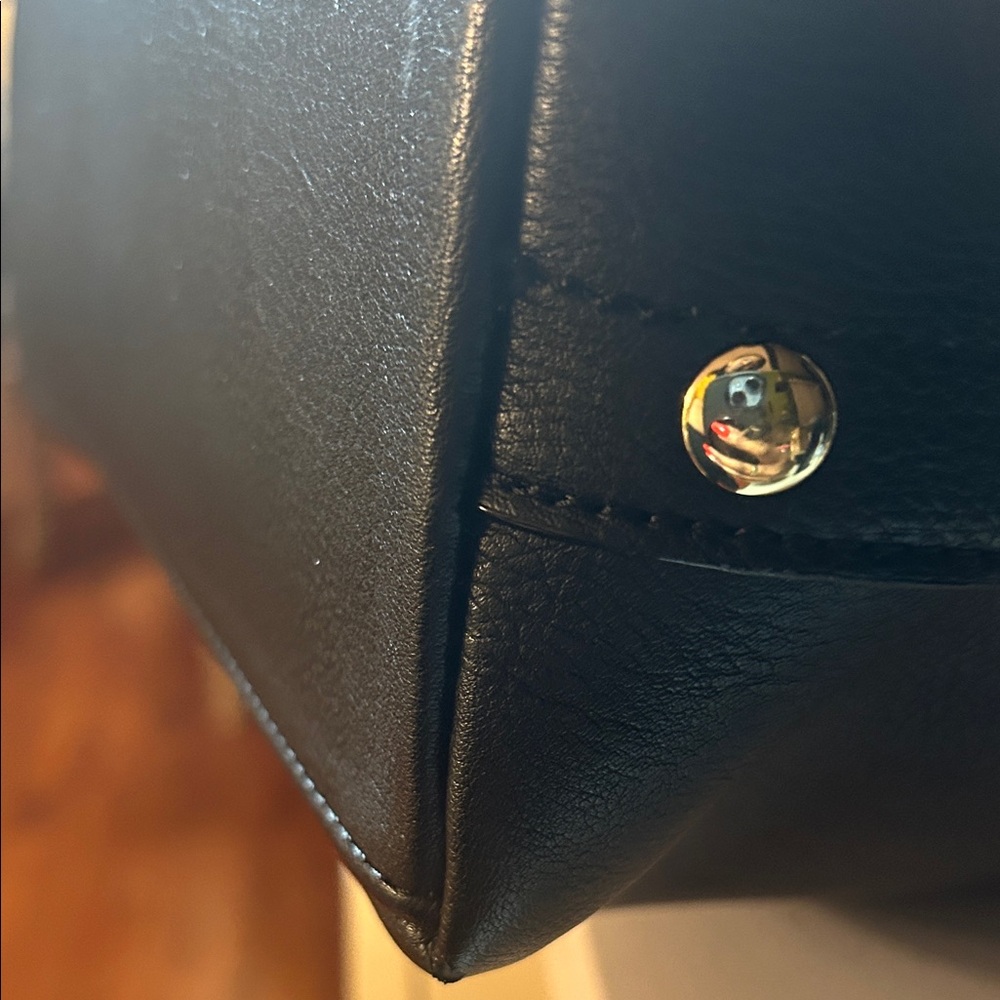 Black Gianni Bini Tote Bag with Gold Accents…just ask about it if u 😍it! - Picture 9 of 10
